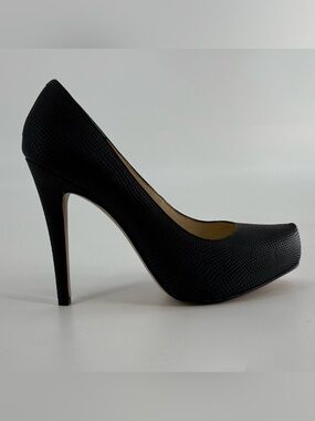 Jessica Simpson Parisah Platform Pumps Black Snake Print 8